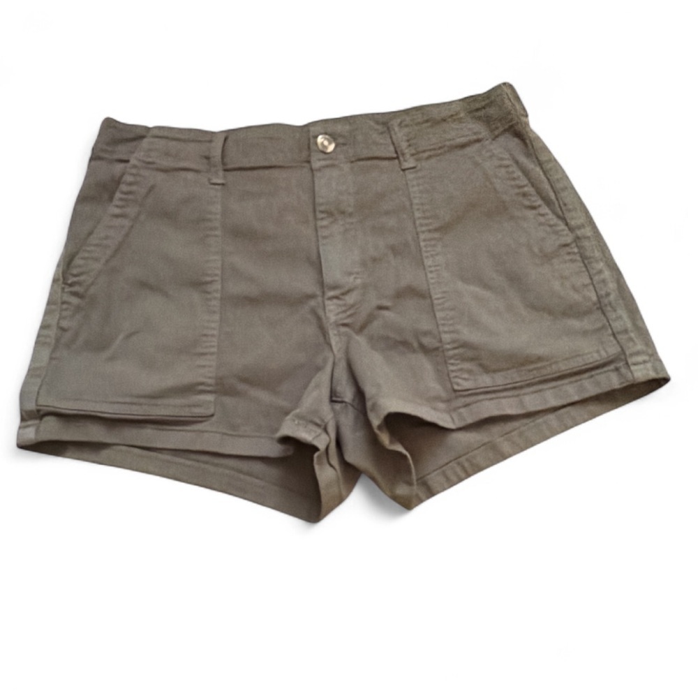 Pistola Utility Shorts Khaki Rear Flap Button Close pockets 3.5” inseam - Picture 1 of 12